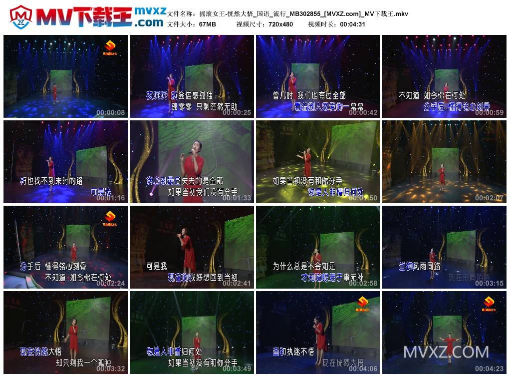 摇滚女王-恍然大悟_国语_流行_MB302855